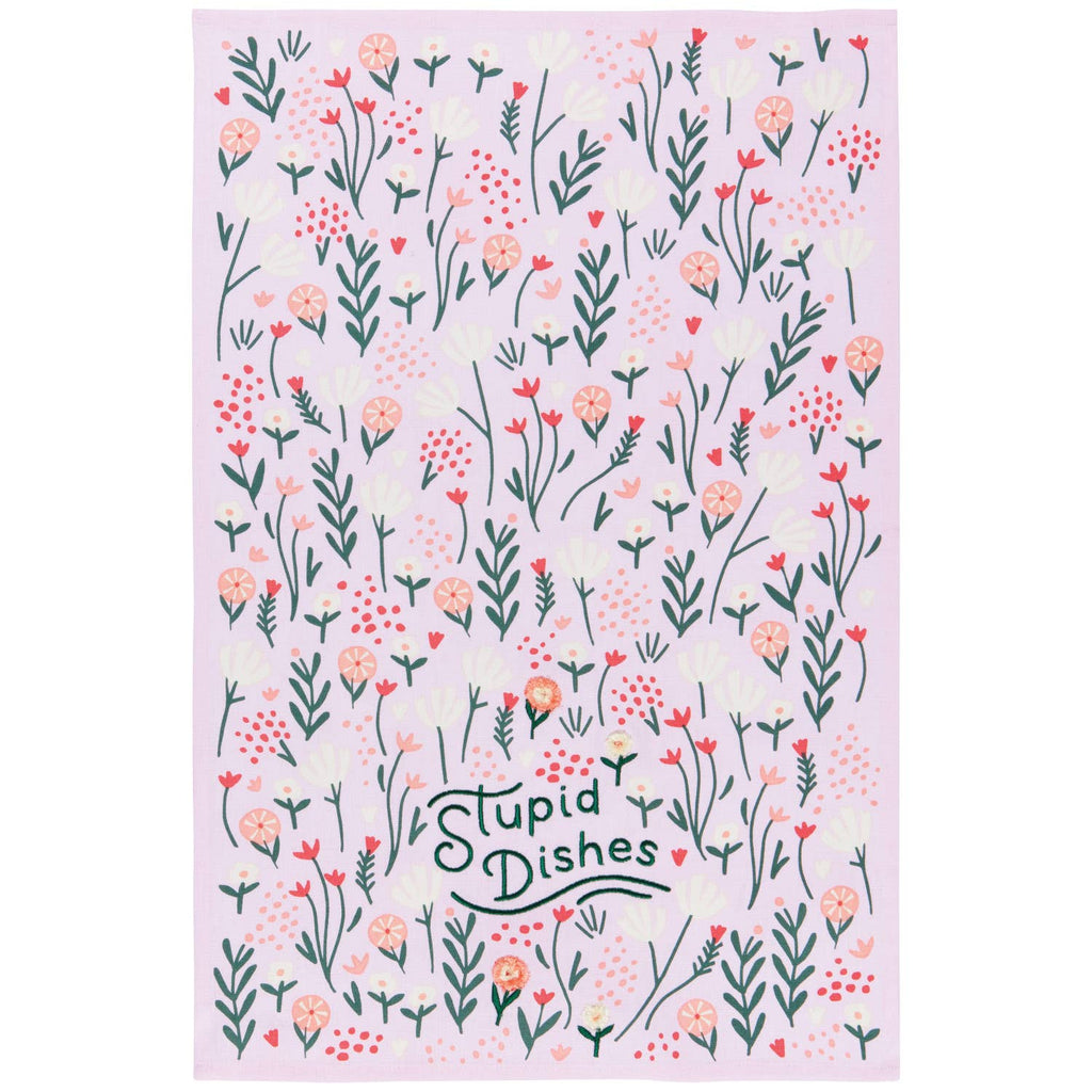 Stupid Dishes Dishtowel