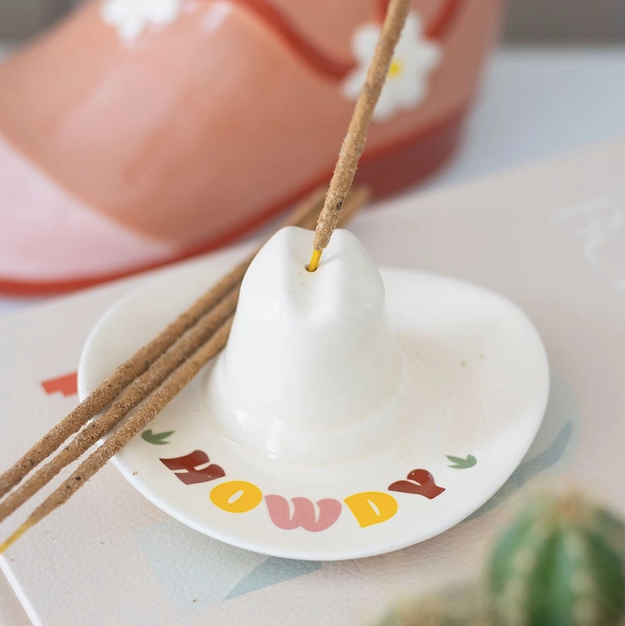 Howdy Cowboy Hat Incense Holder