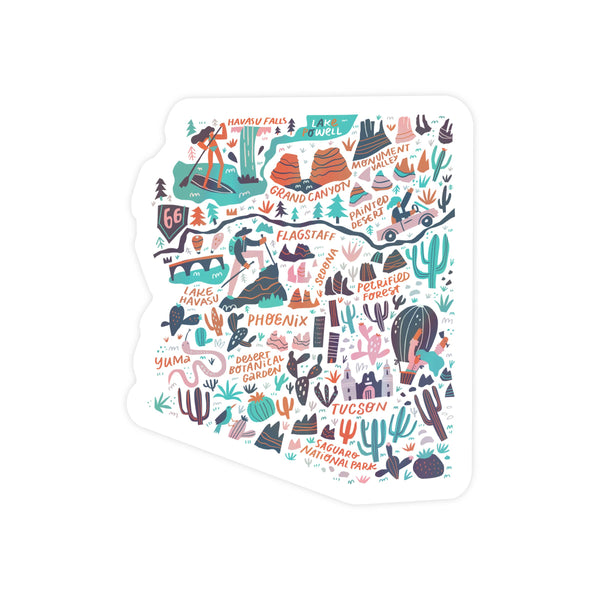 All About AZ Holographic Vinyl Sticker