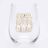 Dogs Wine Glass