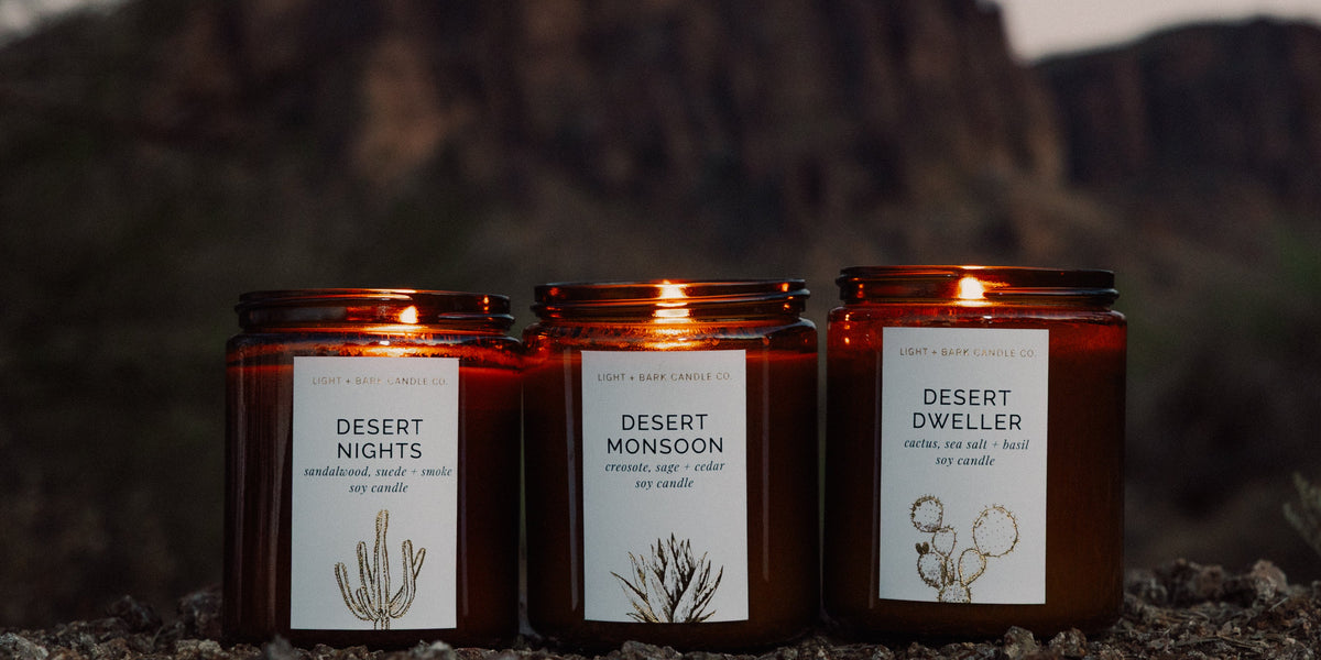Desert Collection – Light + Bark Candle Co.