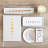 Moon Phase Ceramic Incense Holder