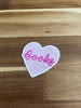 Books Heart 2.5" Sticker