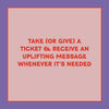 Take-a-Ticket: Affirmations