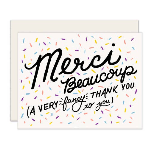 Merci - Thank You Greeting Card