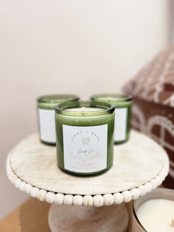 Christmas in July - Green Glass Jars