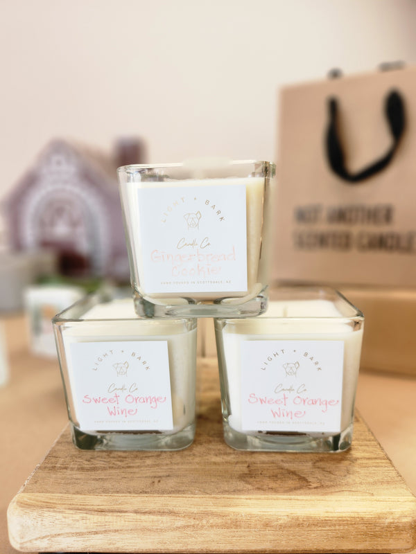 Christmas in July - Square Glass Jar