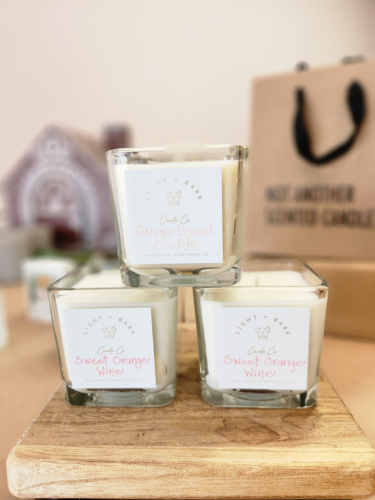 Christmas in July - Square Glass Jar