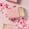 Confetti Ribbons Matchbox with Colorful Matchsticks