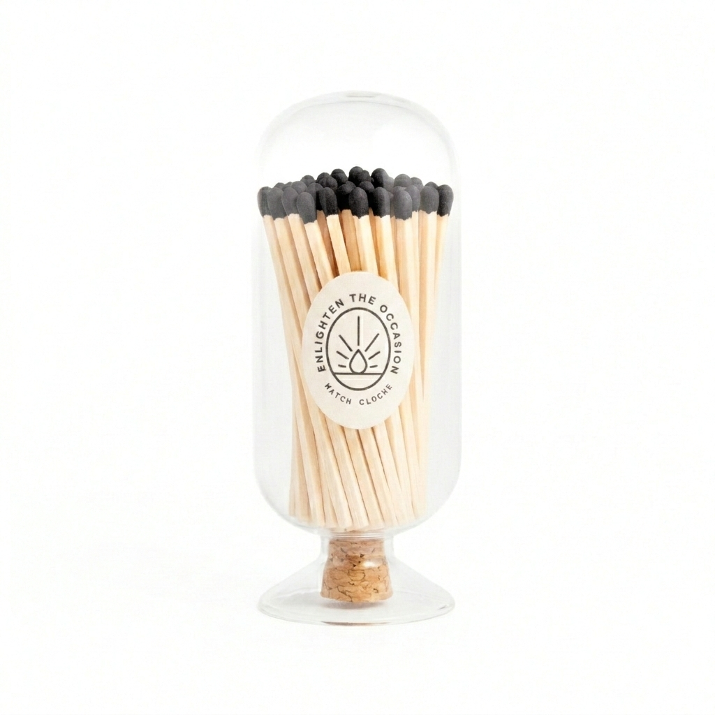 Match Cloche with Black Matchsticks