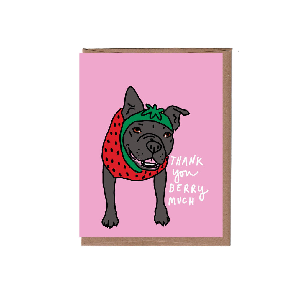 Berry Much Thank You Greeting Card