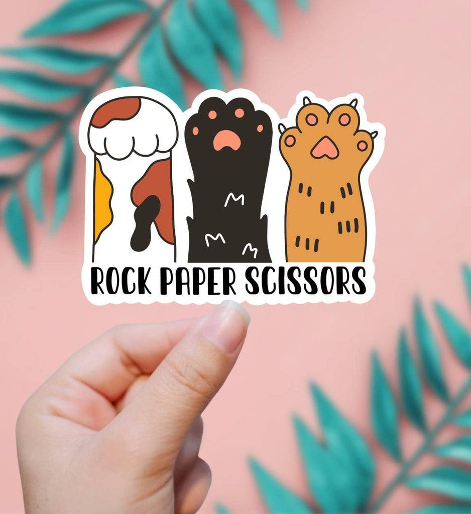 Rock Paper Scissors Sticker