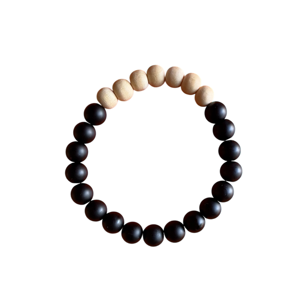 One Day at a Time Diffuser Bracelet  |  Onyx Aromatherapy Bracelet