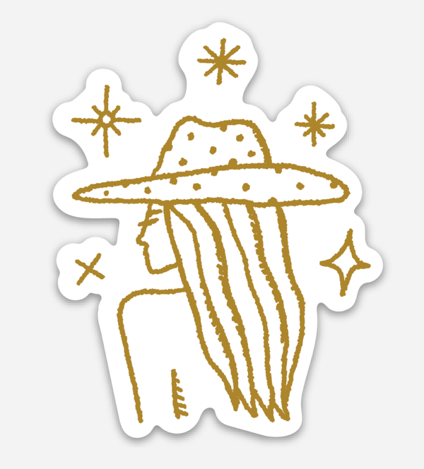 Cowgirl Chic Sticker – Aesthetic Western Vinyl Sticker