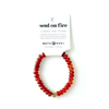 Soul on Fire Rondelle Bracelet  |  Carnelian Gemstone Bracelet