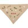 Naughty/Nice Large Collar Bandana