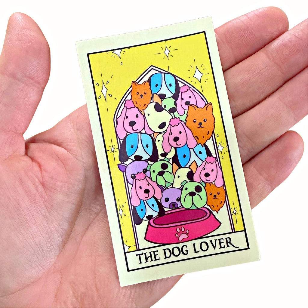The Dog Lover Tarot Card Sticker