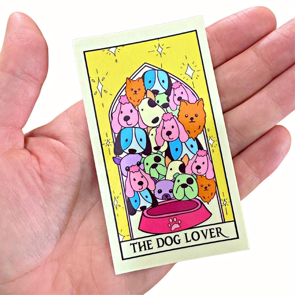 The Dog Lover Tarot Card Sticker