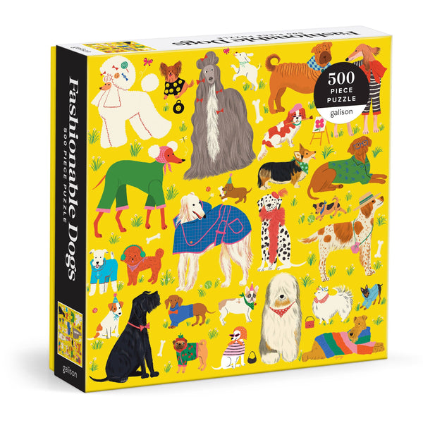 Fashionable Dogs 500 Piece Jigsaw Puzzle