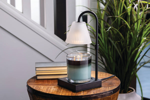 Candle Warmer Lamp - Black + White