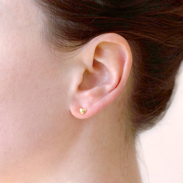 Bubble Heart Studs