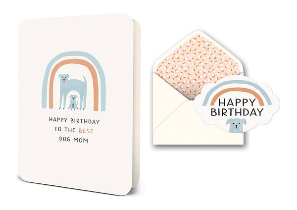 Happy Birthday to the Best Dog Mom Greeting Card