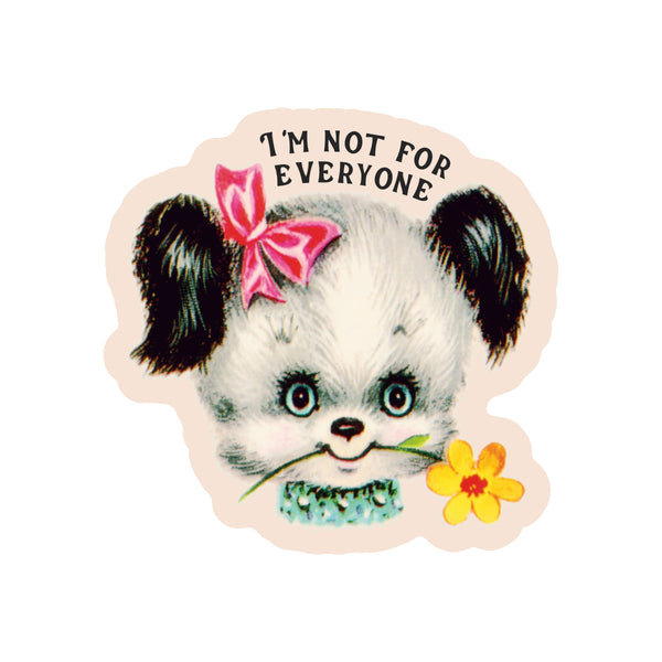 Funny Cringe Retro Puppy High Quality Vinyl Sticker