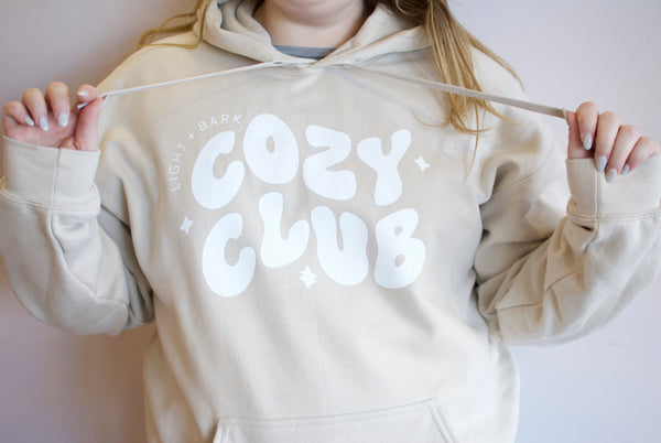 Light + Bark Cozy Club Hoodie Sweatshirt