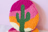 Cactus Sunset Punch Needle Mug + Candle Coaster