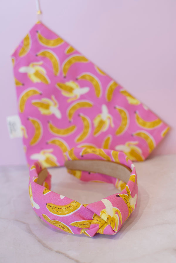 Pink Bananas Headband