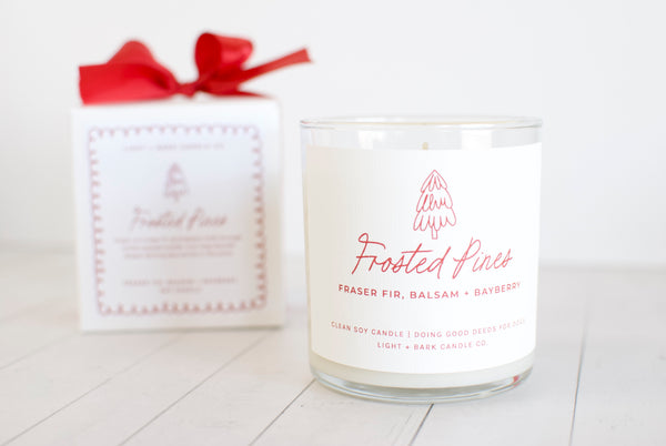 Frosted Pines | Fraser Fir, Balsam + Bayberry Soy Candle