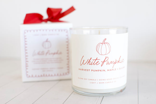 White Pumpkin | Harvest Pumpkin, Maple + Sugar Soy Candle