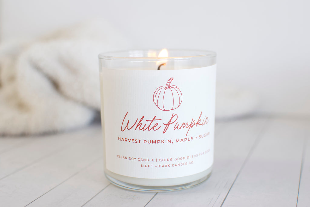 White Pumpkin | Harvest Pumpkin, Maple + Sugar Soy Candle