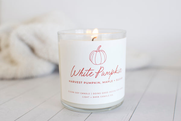White Pumpkin | Harvest Pumpkin, Maple + Sugar Soy Candle