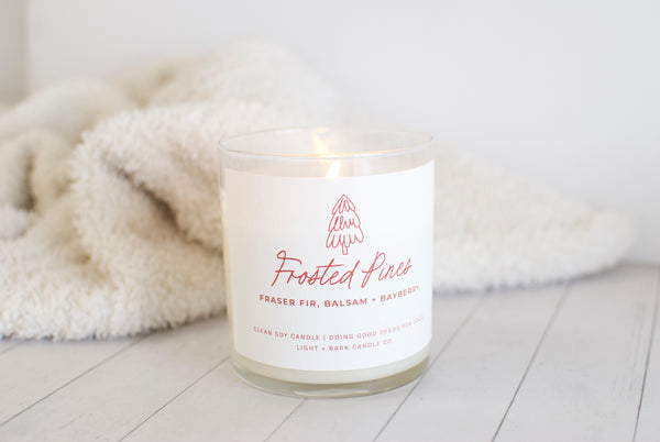 Frosted Pines | Fraser Fir, Balsam + Bayberry Soy Candle