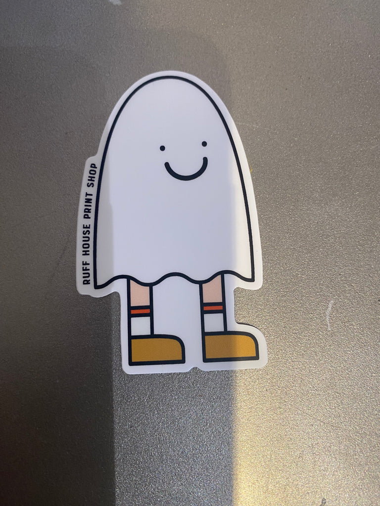 Ghost Friend Vinyl Sticker