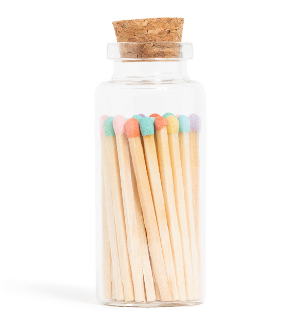 Pastel Matches in Medium Corked Vial