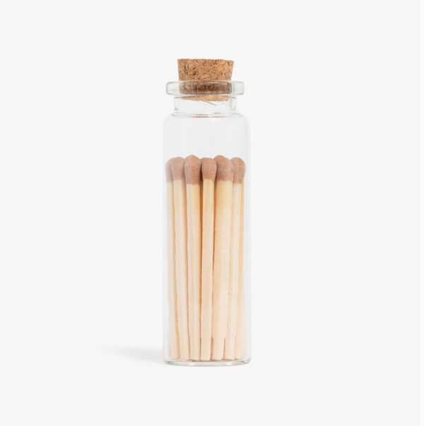 Cafe Brown Matches in Small Corked Vial