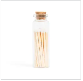 White Matches in Small Corked Vial
