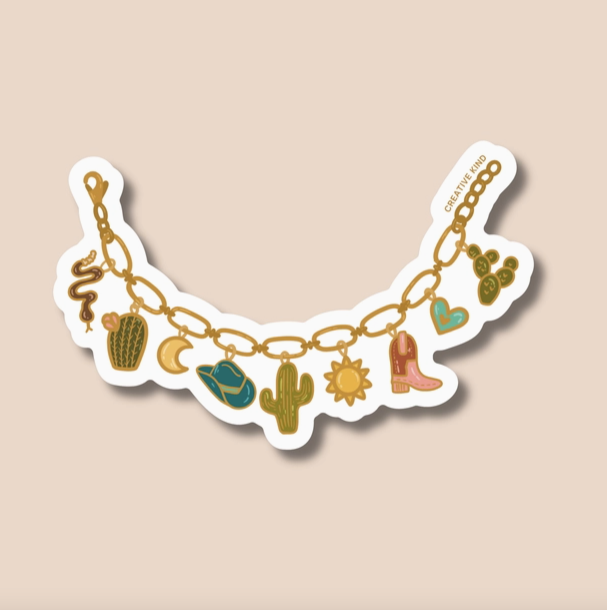 Desert Charm Bracelet Vinyl Sticker