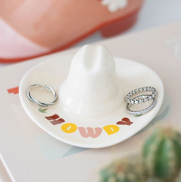 Howdy Cowboy Hat Trinket Dish