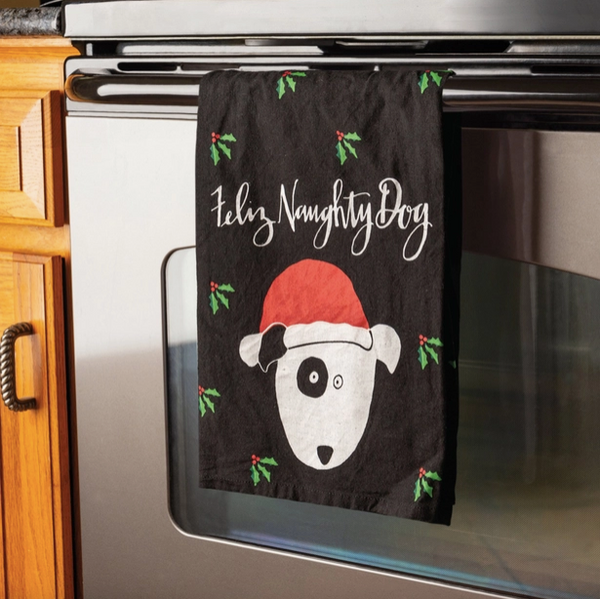 Feliz Naughty Dog Kitchen Towel