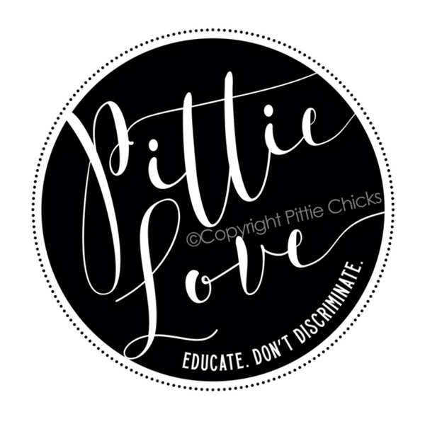 Pittie Love Sticker