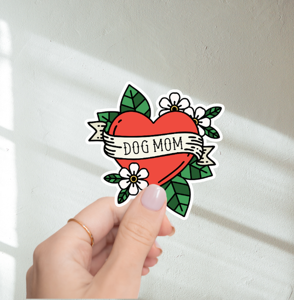 Dog Mom Tattoo Sticker