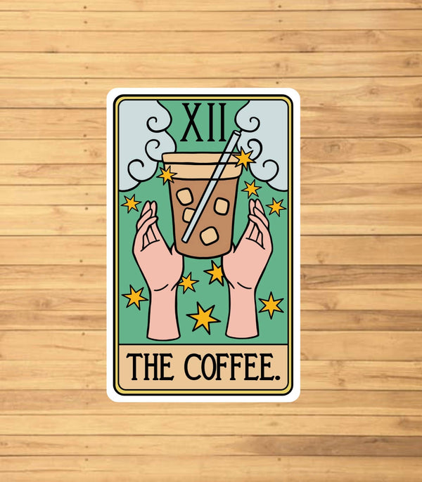The Coffee Tarot Card Sticker