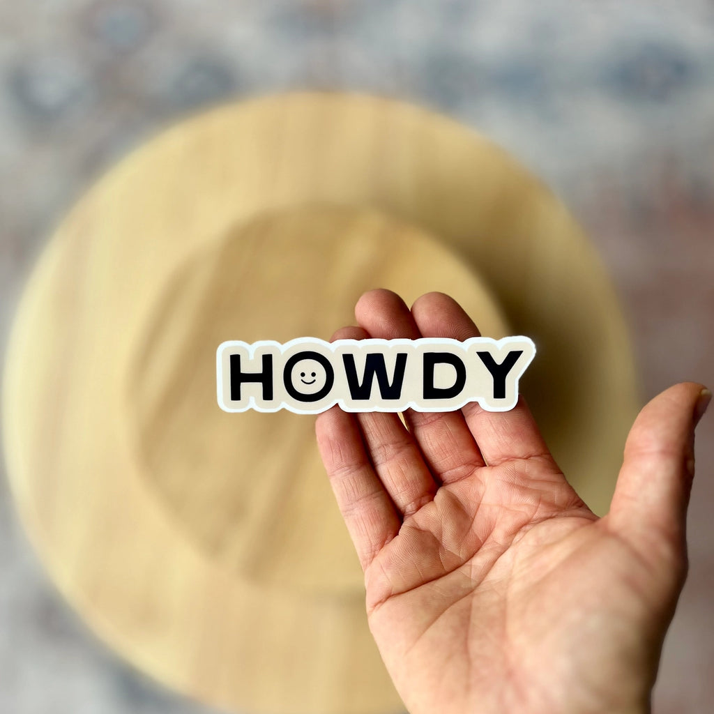 Happy Little Howdy Sticker (Small)