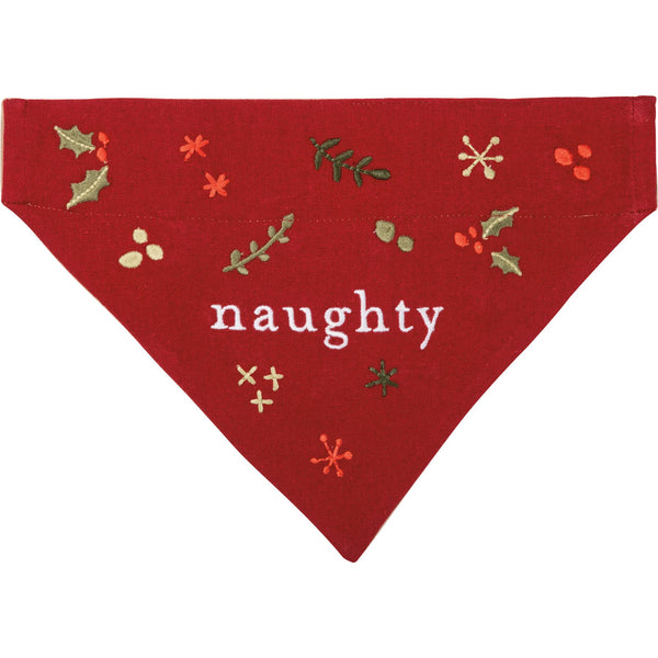 Naughty/Nice Large Collar Bandana