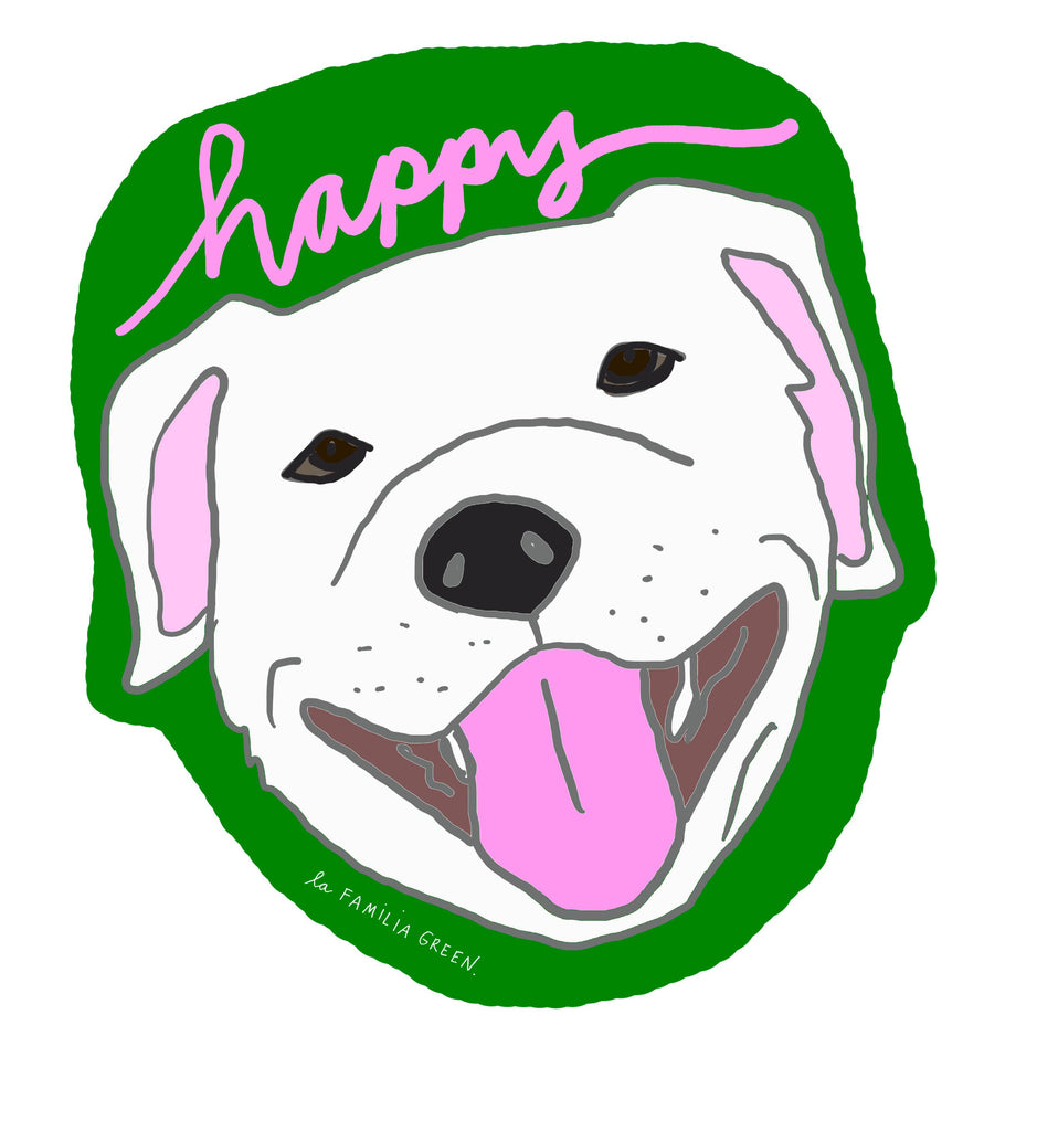 Happy Dog Sticker