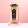 Corked Glass Dome with Black Tip Matches
