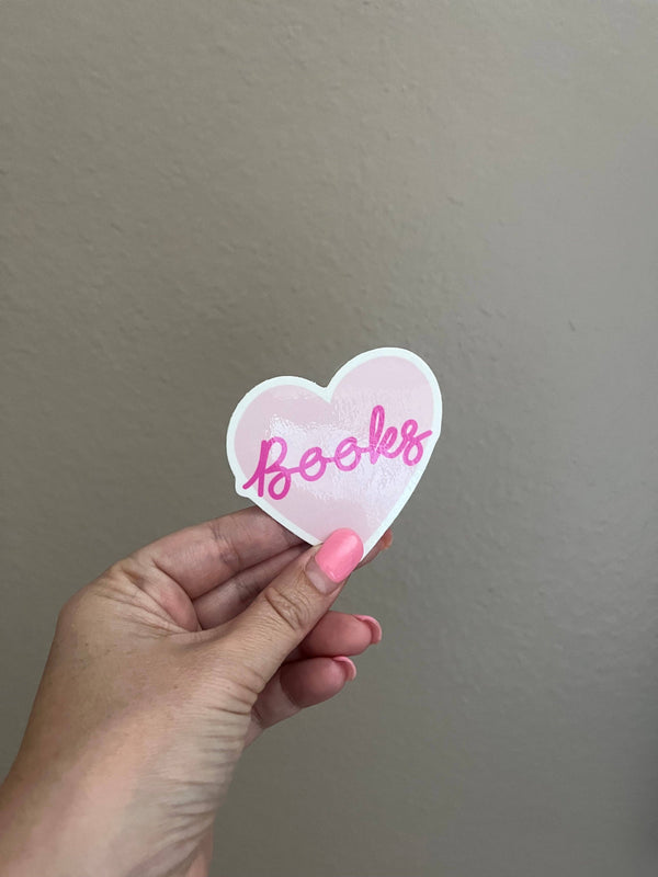 Books Heart 2.5" Sticker